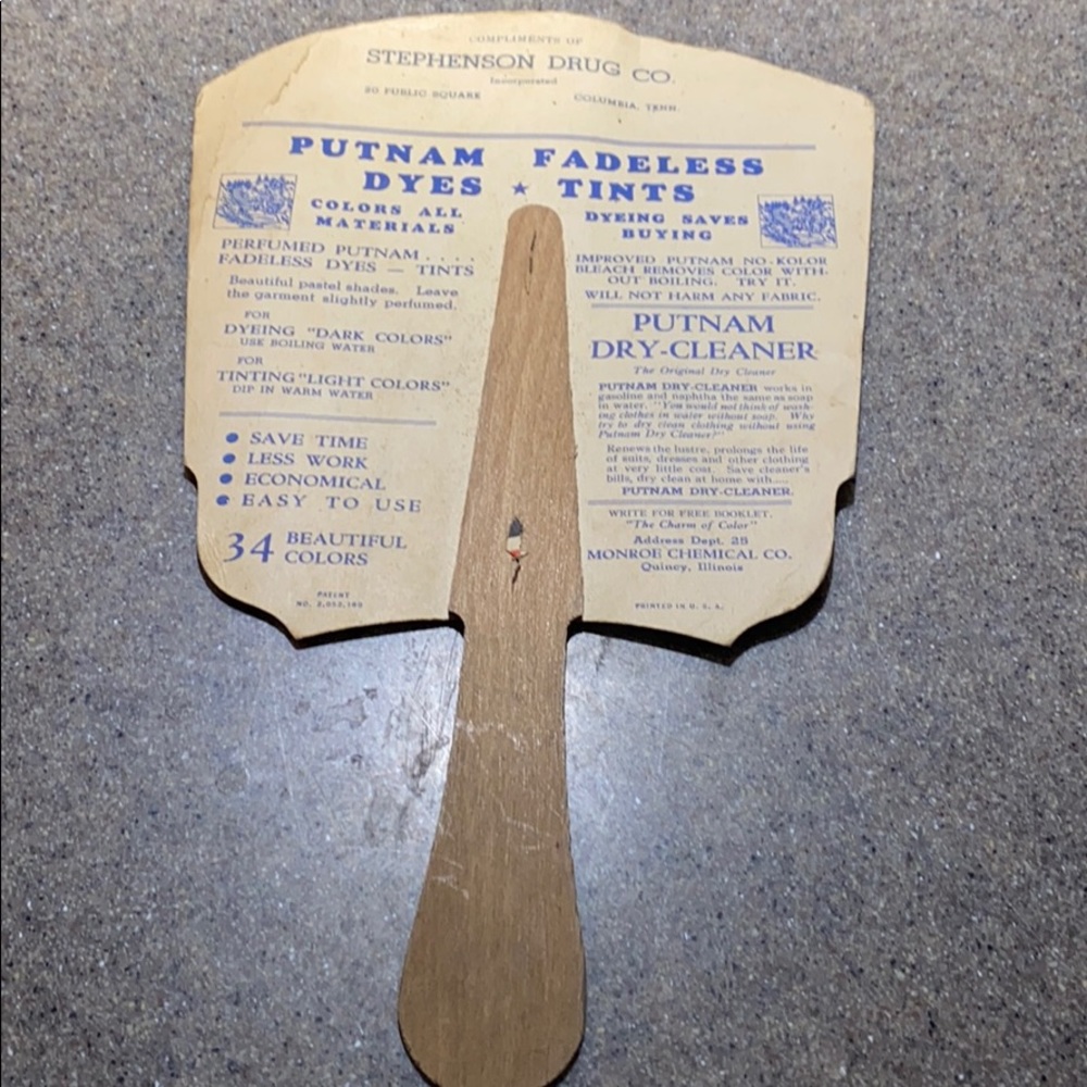 Vintage Hand-Held Paper Fans View 5